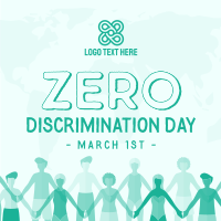 Zero Discrimination Celebration Instagram Post Design