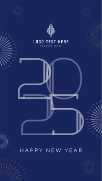 Elegant Decor New Year Greeting Facebook Story Preview