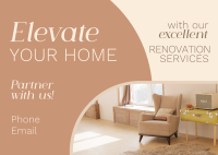 Renovation Elevate Your Space Postcard Image Preview