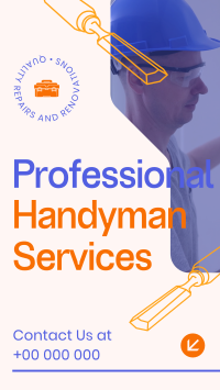 Professional Handyman Services Instagram Reel Design