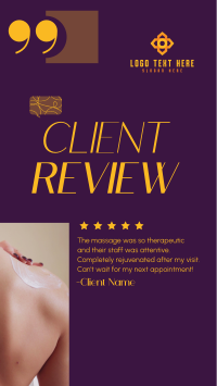 Spa Client Review Instagram reel Image Preview