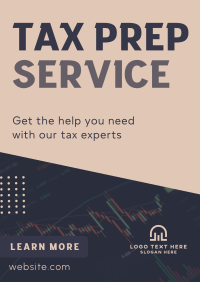 Get Help with Our Tax Experts Poster Design