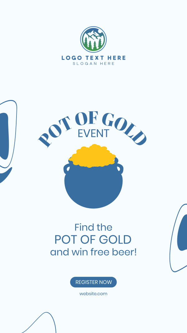 Pot of Gold Facebook Story Design Image Preview