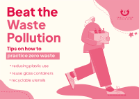 Beat Waste Pollution Postcard Image Preview