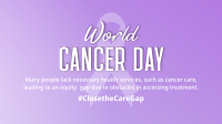 Cancer Day Ribbon Pin Facebook Event Cover Design
