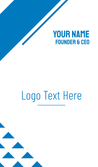Simple High Tech Wordmark Business Card Design