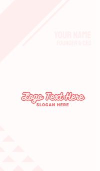 Pink Candy Business Card Design