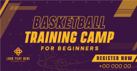 Basketball Training Camp Facebook Ad Design