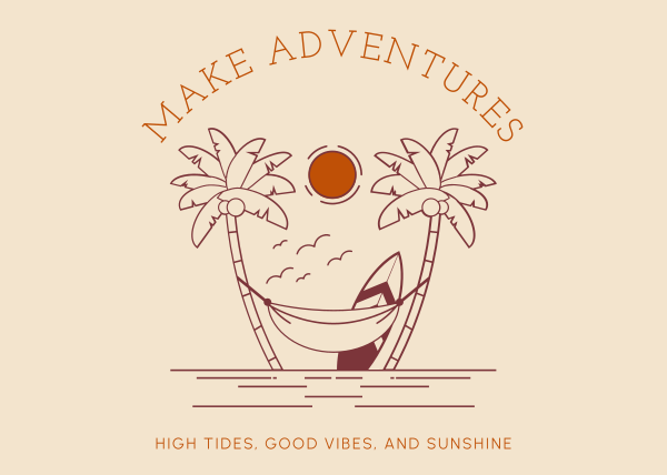 Create Adventures Postcard Design Image Preview