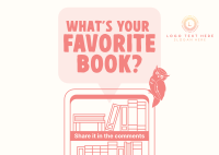 Q&A Favorite Book Postcard Design