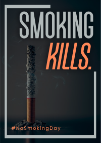 Minimalist Smoking Day Flyer Image Preview