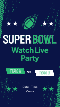 Football Watch Party Instagram Story Design