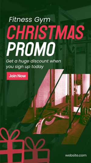 Christmas Gym Promo Facebook story Image Preview
