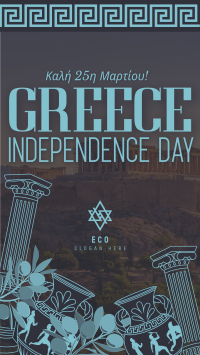 Greece Independence Day Patterns Facebook story Image Preview