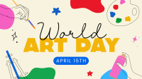 World Art Day Facebook Event Cover Design