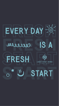 Fresh Start Quote Instagram story Image Preview
