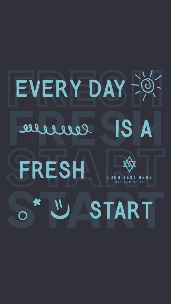 Fresh Start Quote Instagram Story Design
