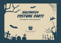 Halloween Party Postcard Image Preview