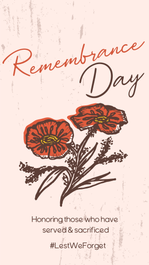 Remembrance Poppies Facebook story Image Preview