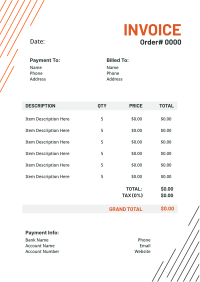 Corporate Strings Invoice Image Preview