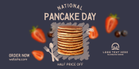 Berry Pancake Day Twitter Post Design