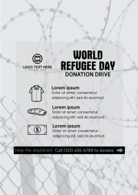 World Refugee Day Donation Drive Poster Image Preview