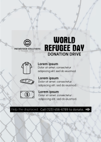 World Refugee Day Donation Drive Poster Image Preview