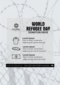 World Refugee Day Donation Drive Poster Design
