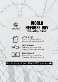 World Refugee Day Donation Drive Poster Image Preview