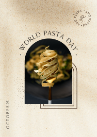 Stick a Fork Pasta Poster Design
