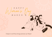 Strong Women Postcard Design