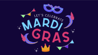 Mardi Gras Festival Facebook Event Cover Design