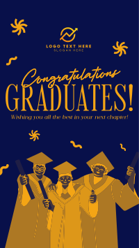 Quirky Fun Graduation TikTok video Image Preview