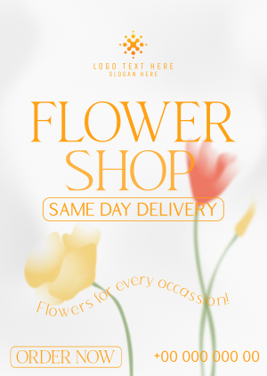 Flower Shop Delivery Poster Image Preview