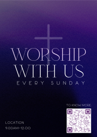 Modern Worship Poster Design