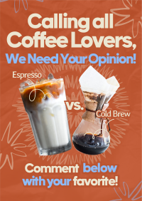 Retro Minimalist Coffee Poster Preview