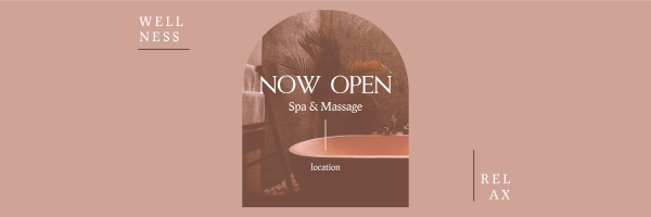 Spa & Massage Twitter Header Design Image Preview