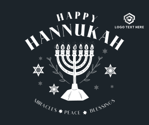 Hanukkah Menorah Greeting Facebook post Image Preview