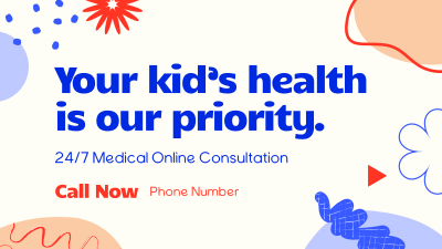 Kiddie Pediatric Doctor Facebook Event Cover Image Preview