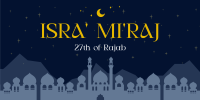 Elegant Isra and Mi'raj Twitter Post Image Preview