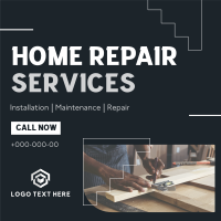 Simple Home Repair Service Linkedin Post Design