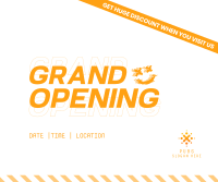 Grand Opening Modern Grunge Facebook post Image Preview