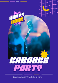 Karaoke Party Hours Flyer Image Preview