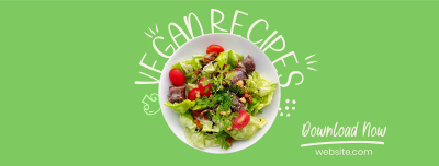 Vegan Salad Recipes Facebook cover Image Preview