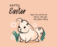 Easter Bunny Greeting Facebook post Image Preview