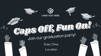 Caps Off Fun On Graduation Party Animation Image Preview