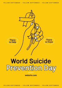 Suicide Prevention Flag Letterhead 