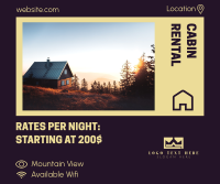 Cabin Rental Rates Facebook post Image Preview