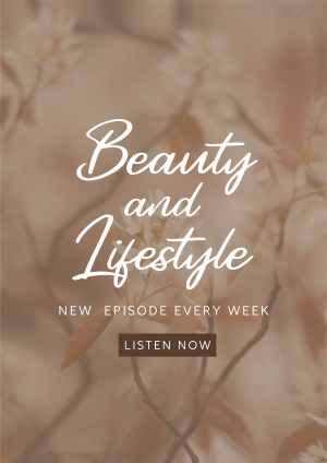 Beauty and Lifestyle Podcast Flyer Image Preview