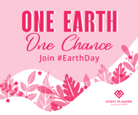 One Earth One Chance Celebrate Facebook Post Design